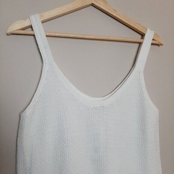 NWT KISMET Penny Knit Scoop Neck Light  Knitted Tank Top White Sz S - Picture 5 of 10